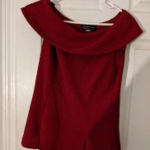 Scarlet dressy top.